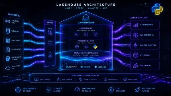 Python Data Pipelines in 2026: From ETL to Self-Healing Lakehouse Architecture
