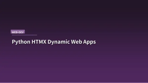 Python code editor showing HTMX integration with a web framework