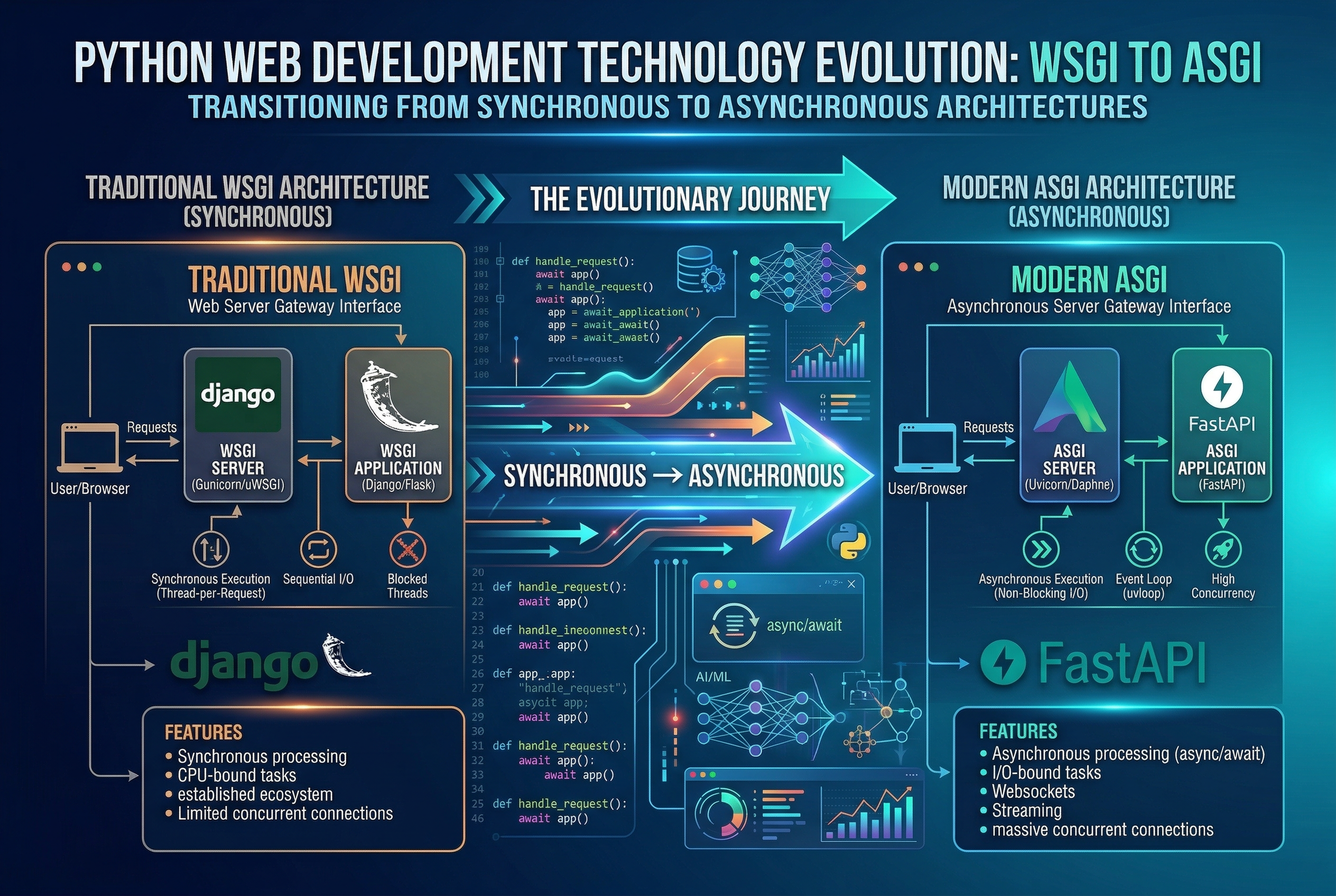 Python Web Development Evolution: From WSGI to ASGI and the AI-First Era