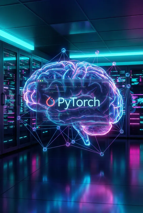 Comparison visual showing PyTorch leading machine learning workflows